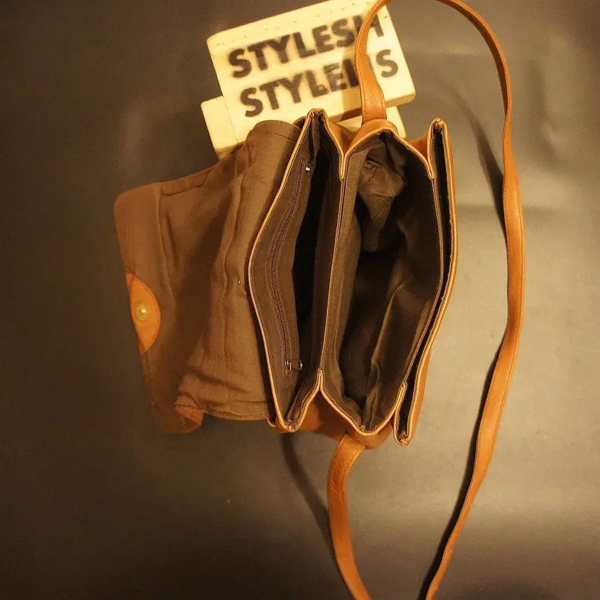 [BUNJANG] Vintage Leather Crossbody Bag / 7066 크로스가방 크로스백 가죽백 가죽가방 빈티지가방 여성가방 남자백