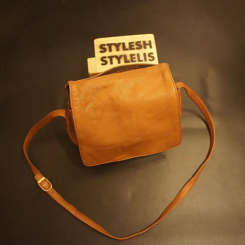 [BUNJANG] Vintage Leather Crossbody Bag / 7066 크로스가방 크로스백 가죽백 가죽가방 빈티지가방 여성가방 남자백