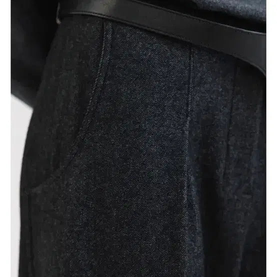 [BUNJANG] Moia Wool Banding Pants (Charcoal) / 모이아 wool banding pants (charcoal)