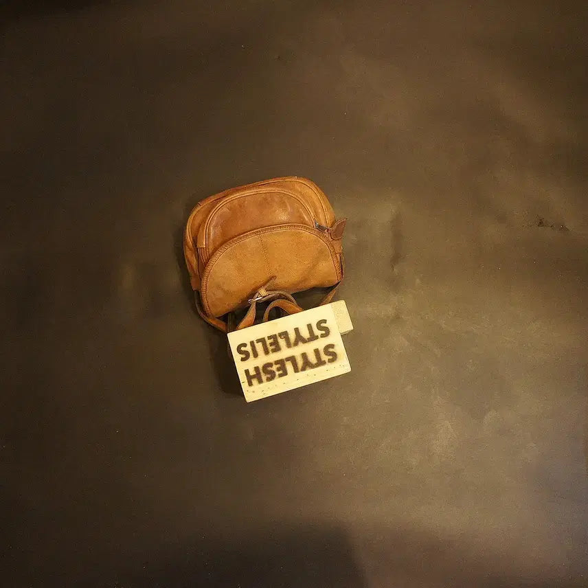 [BUNJANG] Vintage Crossbody Leather Bag / 7067 크로스가방 크로스백 미니가방 미니백 가죽백 가죽가방 빈티지가방