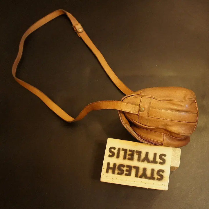 [BUNJANG] Vintage Crossbody Leather Bag / 7067 크로스가방 크로스백 미니가방 미니백 가죽백 가죽가방 빈티지가방