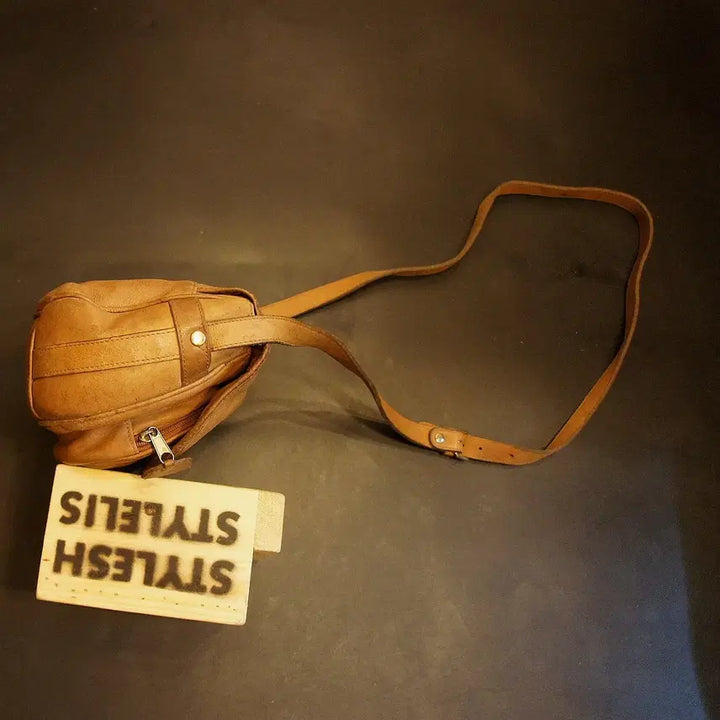 [BUNJANG] Vintage Crossbody Leather Bag / 7067 크로스가방 크로스백 미니가방 미니백 가죽백 가죽가방 빈티지가방