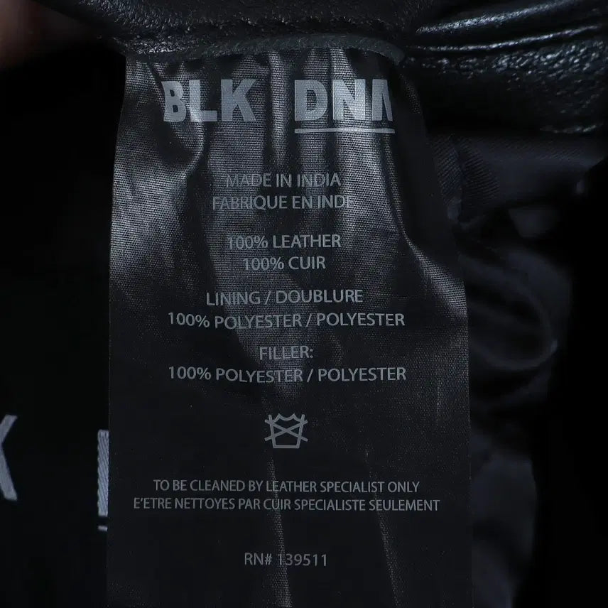 [BUNJANG] BLK DNM Leather Rider Jacket L / BLK DNM 레더 라이더 자켓 L / k2812