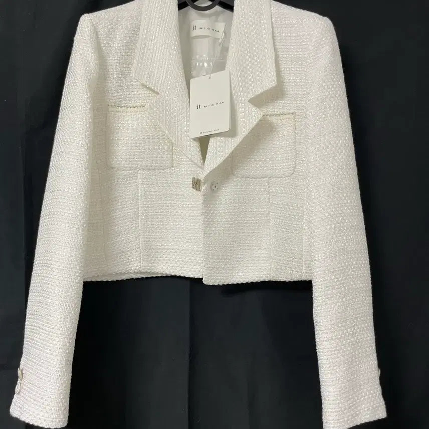 [BUNJANG] It MICHAA Cropped Tweed Jacket (Size 55) / 새상품 잇미샤 크롭트위드자켓 55사이즈