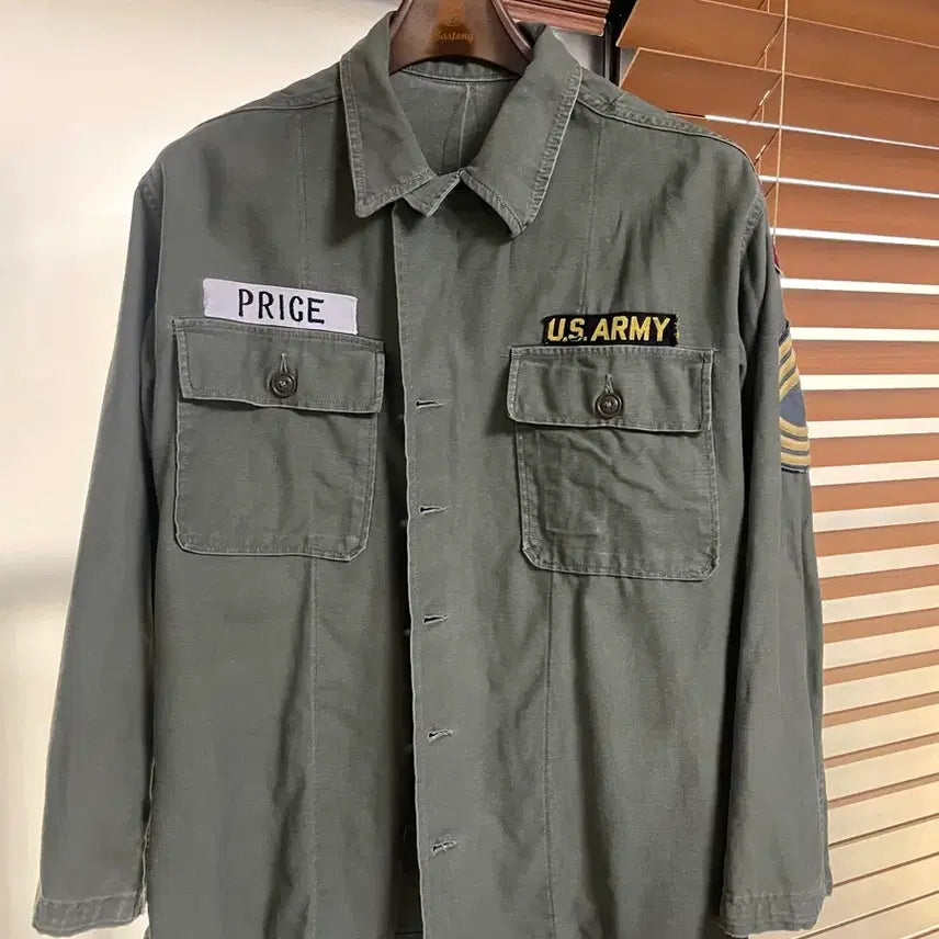 [BUNJANG] U.S. Army OG-107 Utility Shirt / 1960s U.S. Army Utility Shirt (og-107)