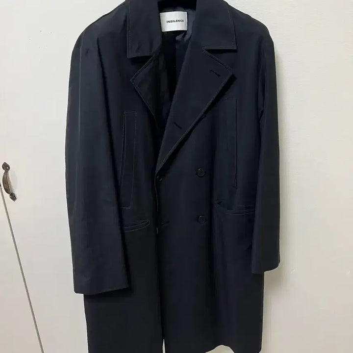 [BUNJANG] In Silence Cotton Double Coat - Black / 인사일런스 코튼 더블 코트 BLACK