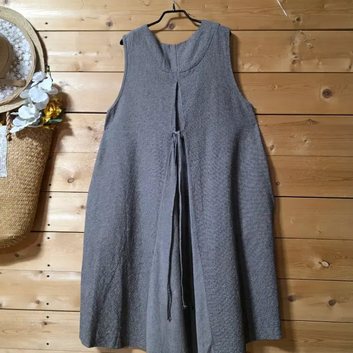 [BUNJANG] Unbranded Lace-Trimmed Cotton Vest / 뒷중간레이스배색끈조끼(코사지 코디용입니다