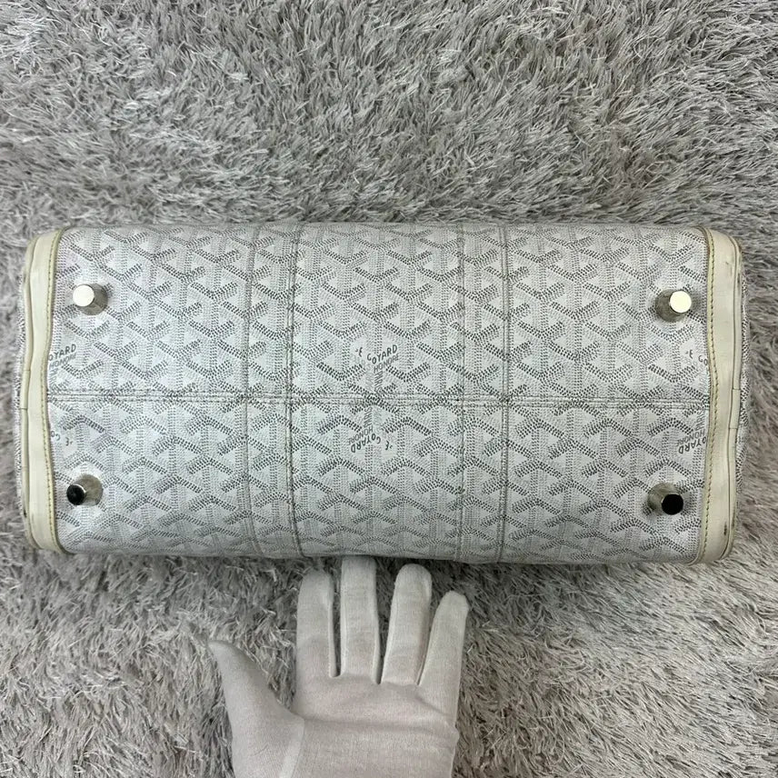 [BUNJANG] Goyard Croisière Boston Bag White 40 / [40] 정품 고야드 크로아지에르 보스턴백 화이트