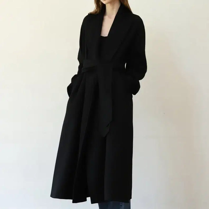 [BUNJANG] Bluemine Timeless Coat Black Size 2 / 블루민 타임리스 캐시미어 코트 블랙 2사이즈