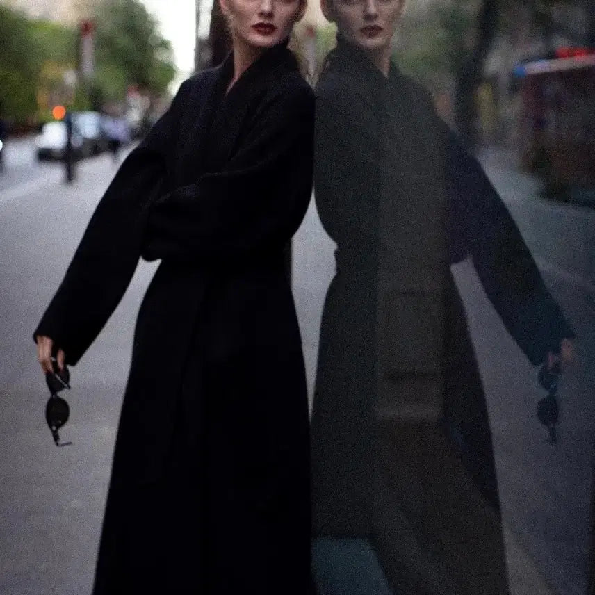 [BUNJANG] Bluemine Timeless Coat Black Size 2 / 블루민 타임리스 캐시미어 코트 블랙 2사이즈