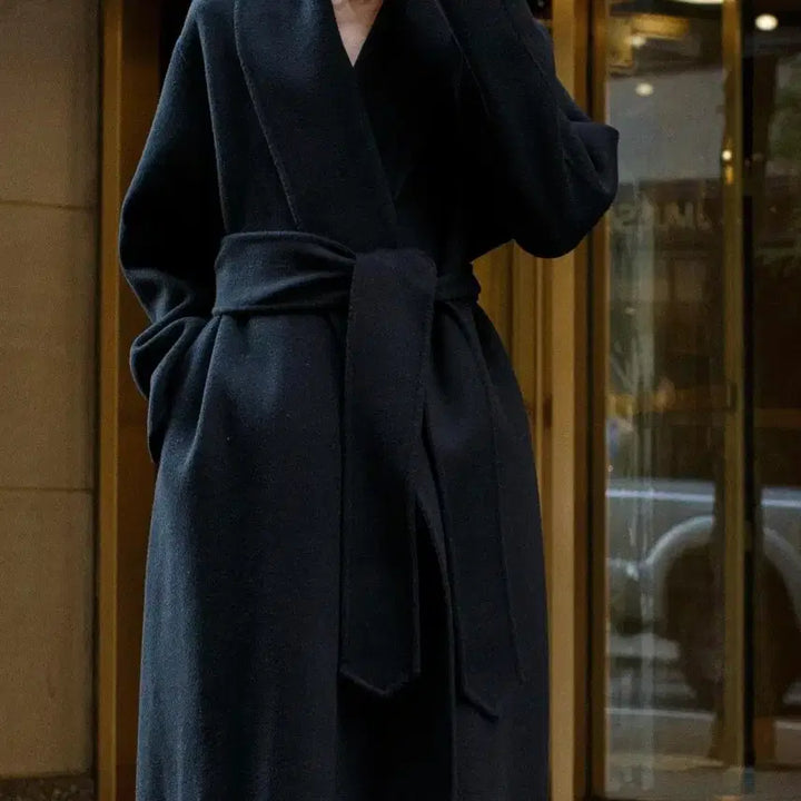 [BUNJANG] Bluemine Timeless Coat Black Size 2 / 블루민 타임리스 캐시미어 코트 블랙 2사이즈