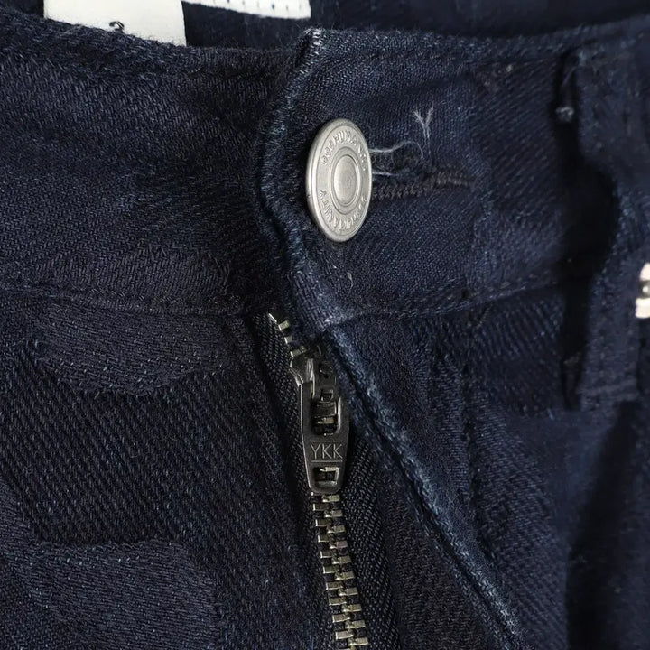 [BUNJANG] 999HUMANITY Jacquard Denim Pants / 999휴머니티 999HUMANITY 자카드 데님 팬츠 3 / k2835