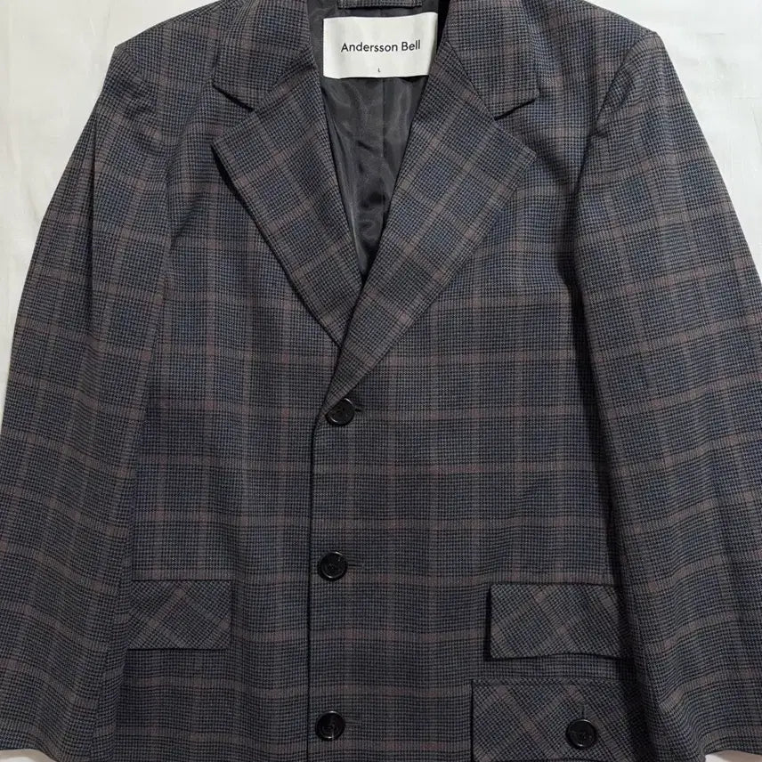 [SOLD OUT] 앤더슨벨 조셉 울 체크 싱글코트 L
