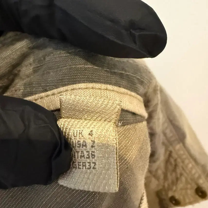 [BUNJANG] Burberry Brit Linen Blend Check Trench Coat / 버버리브릿 린넨 블렌드 체크 트렌치 코트