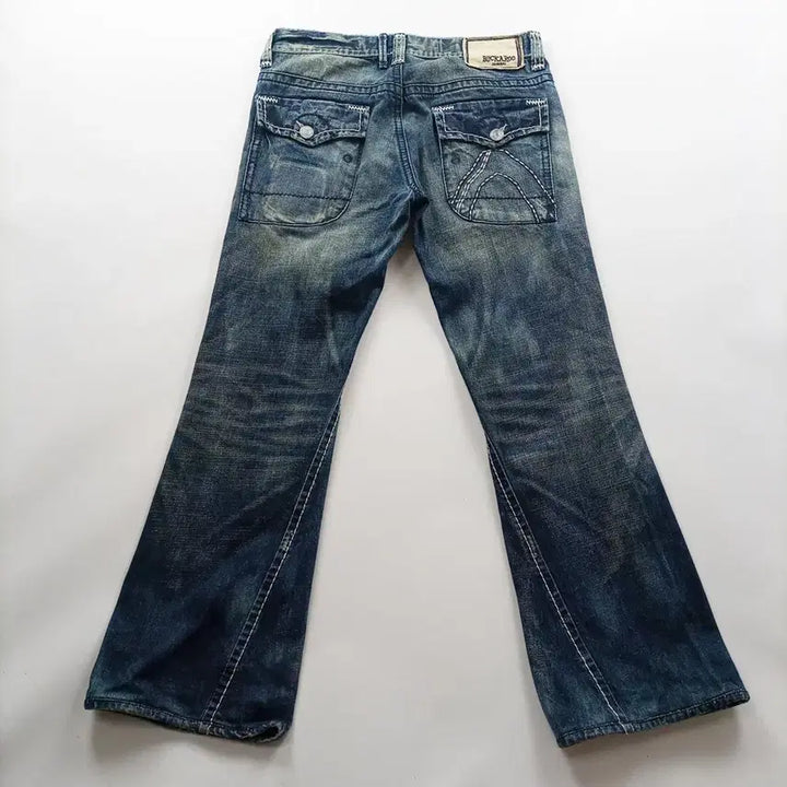 [BUNJANG] Buckaroo Bootcut Vintage Wash Denim Pants / 버커루 청바지 사이즈34 부츠컷 빈티지 워싱 남자 데님팬츠 A9443