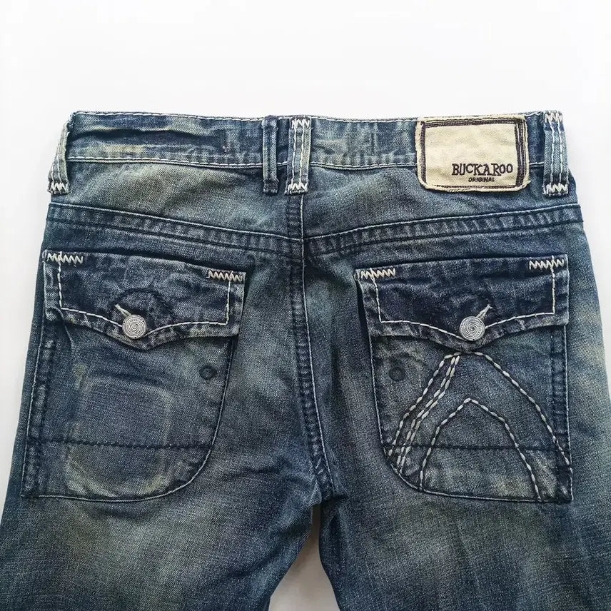 [BUNJANG] Buckaroo Bootcut Vintage Wash Denim Pants / 버커루 청바지 사이즈34 부츠컷 빈티지 워싱 남자 데님팬츠 A9443