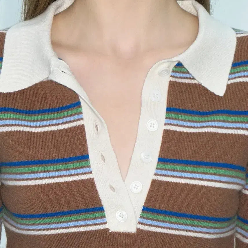 [BUNJANG] Please Project Stripe T-Shirt / 플리즈프로젝크 스트라이프 티셔츠