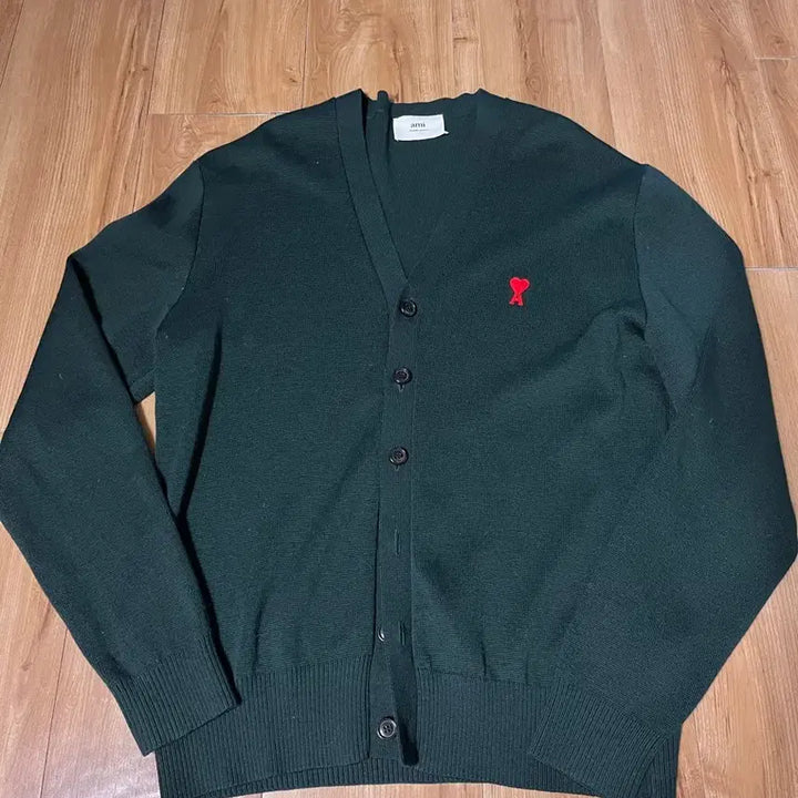 [BUNJANG] AMI Signature Logo Cardigan / 아미 국내백화점 정품 자주 가디건