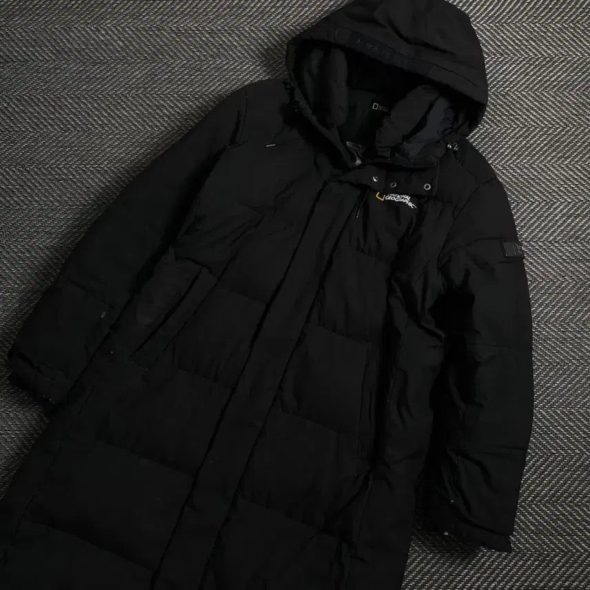 [BUNJANG] National Geographic Utility Long Padding Jacket Black L / 내셔널지오그래픽 유틸리티 롱패딩 블랙y 4562