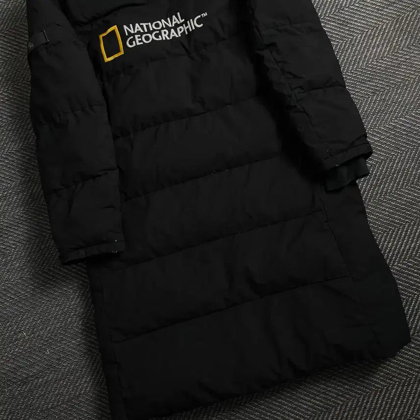 [BUNJANG] National Geographic Utility Long Padding Jacket Black L / 내셔널지오그래픽 유틸리티 롱패딩 블랙y 4562