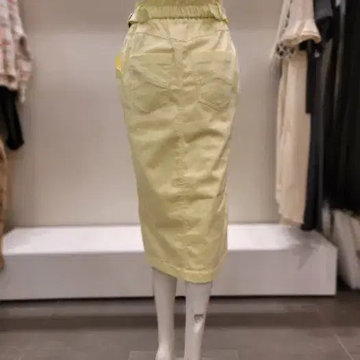 [BUNJANG] OséO2nd Sky Blue Cotton H-Line Skirt / 한섬 오즈세컨 스커트