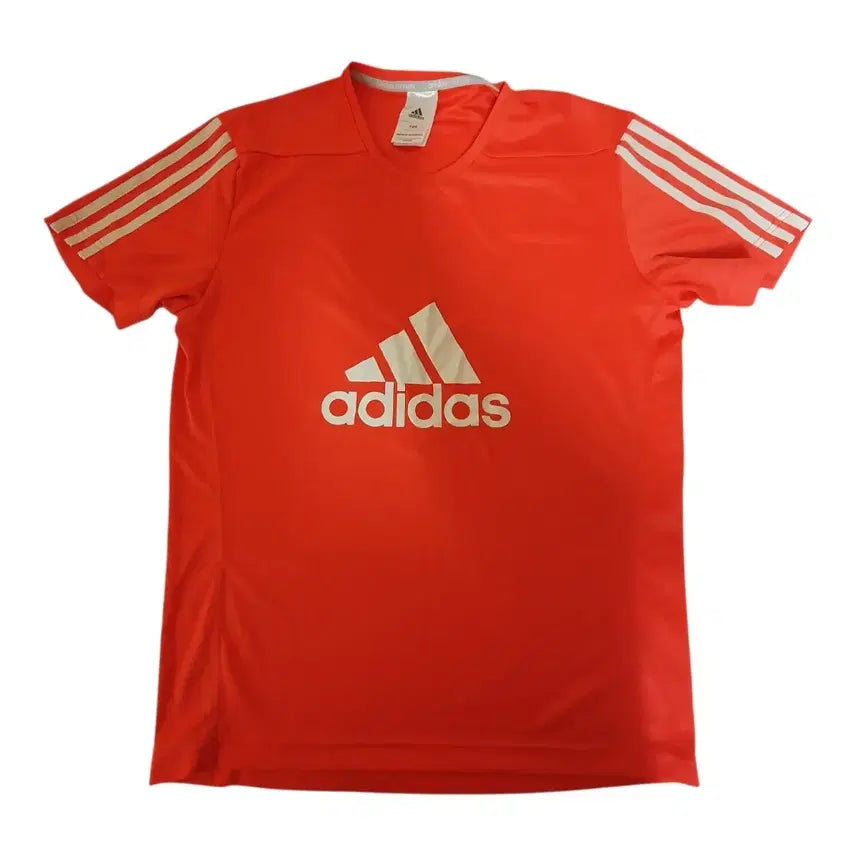 [BUNJANG] Adidas Orange Functional Running Short Sleeve T-shirt / 아디다스 오렌지 기능성 러닝 반팔티 105