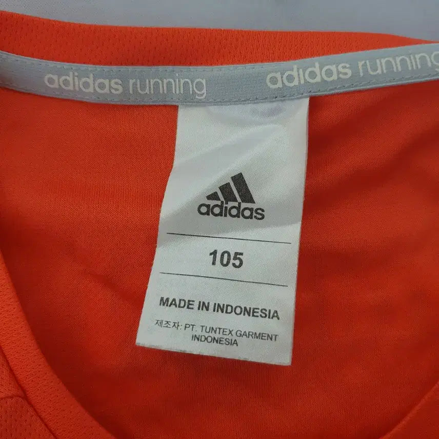 [BUNJANG] Adidas Orange Functional Running Short Sleeve T-shirt / 아디다스 오렌지 기능성 러닝 반팔티 105