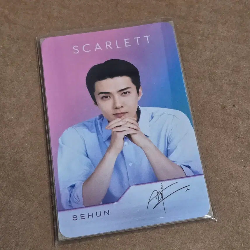 [BUNJANG] EXO Sehun Scarlet Photocard / 엑소 세훈 스칼렛 포토카드