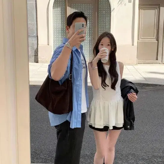 [BUNJANG] Le Bain Hailey Leather Jacket Black Minimalist Blouson / 새상품 르베인 헤일리 레더 자켓 블랙 미니멀 블루종 오버핏 비건