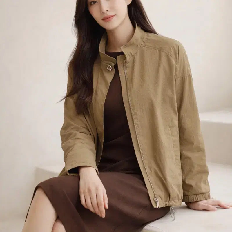 [BUNJANG] Olivia Lauren Nylon Windbreaker Jacket / [여자-90]올리비아로렌 나일론 바람막이 점퍼