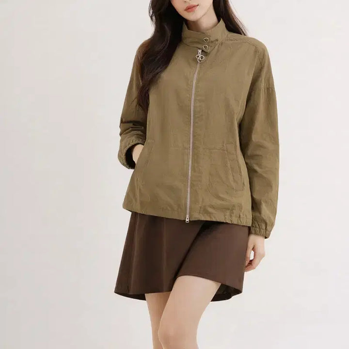 [BUNJANG] Olivia Lauren Nylon Windbreaker Jacket / [여자-90]올리비아로렌 나일론 바람막이 점퍼