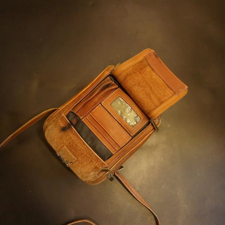 [BUNJANG] Vintage Leather Crossbody Bag / 7079 크로스가방 크로스백 가죽백 가죽가방 빈티지가방 여성가방 남자백