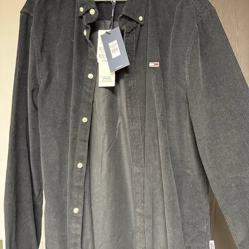 [BUNJANG] Tommy Hilfiger Corduroy Shirt Black XL / 타미힐피거 코듀로이 셔츠 블랙 XL