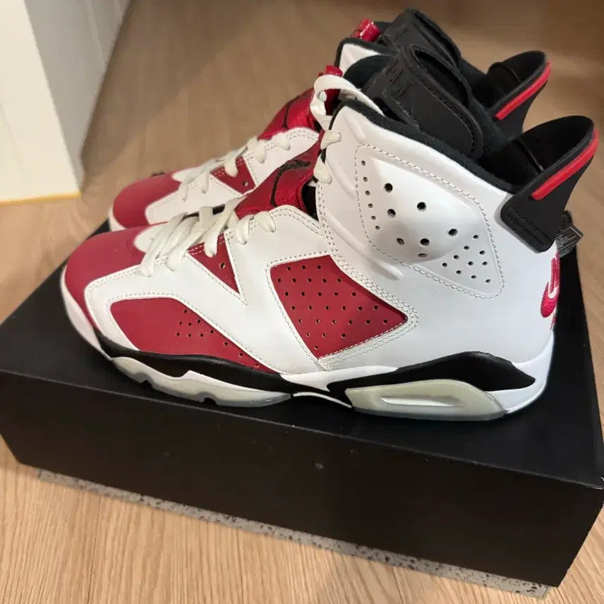 [BUNJANG] Nike Air Jordan 6 Retro Carmine Sneakers / 나이키 에어 조던6 레트로 카마인 265