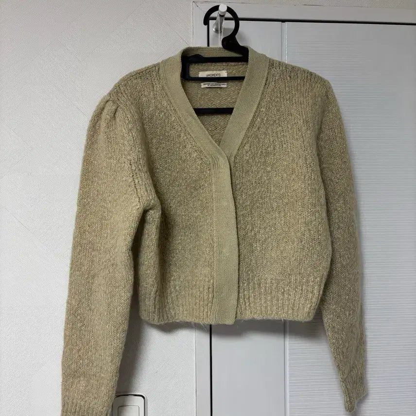 [BUNJANG] AMOMENTO Grandma Cardigan Olive / 아모멘토 그랜마 가디건 올리브