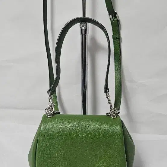 [BUNJANG] Vunque Green Leather Shoulder Bag &amp; Tote Bag / 분크 그린 레더 숄더백 &amp; 토트백