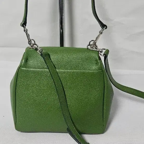 [BUNJANG] Vunque Green Leather Shoulder Bag &amp; Tote Bag / 분크 그린 레더 숄더백 &amp; 토트백