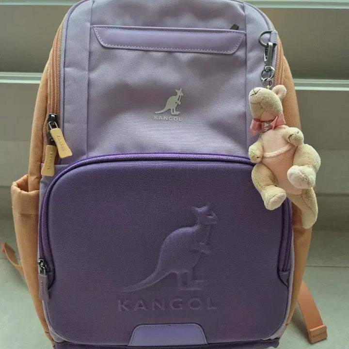 [BUNJANG] Kangol Backpack Purple Coral / 캉골 책가방