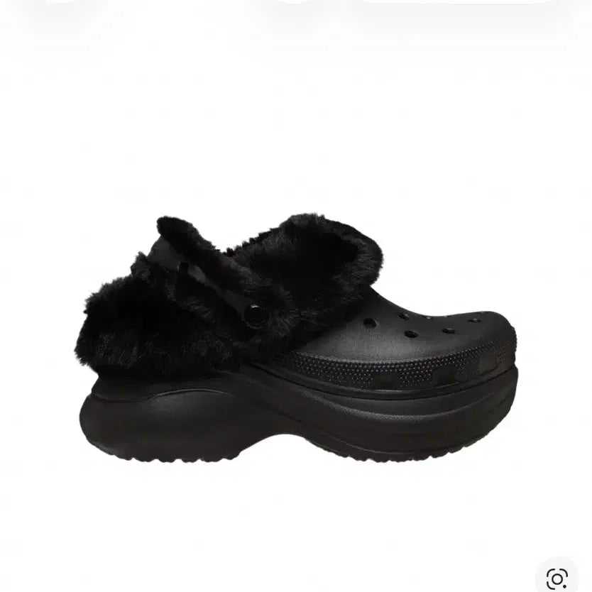 [BUNJANG] Crocs Classic Lined Clog Black W6 / 크록스 클래식 베이 라인드 클로그 블랙 w6
