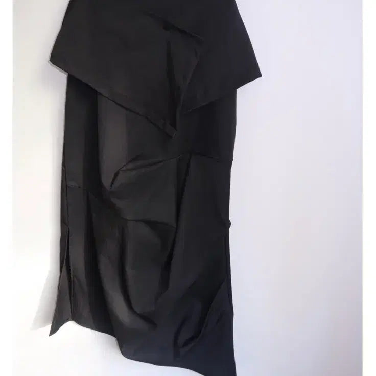 [BUNJANG] Murrow Drape Long Skirt Black / 뮤로우 드레이프 롱스커트 블랙