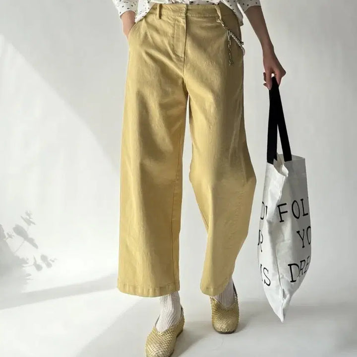 [BUNJANG] Cotton Spandex Twill Pants / 사이즈 포인트 팬츠