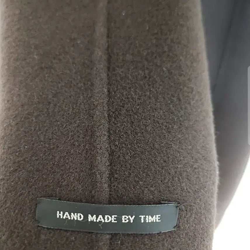 [SOLD OUT] 타임 HAND MADE 리버시블 울100 롱코트 네이비와브라운 벨트포함
