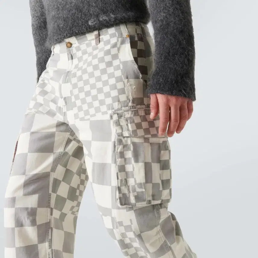 [BUNJANG] ERL Checkerboard Cargo Pants / ERL 이알엘 체커보드 카고 팬츠 새제품