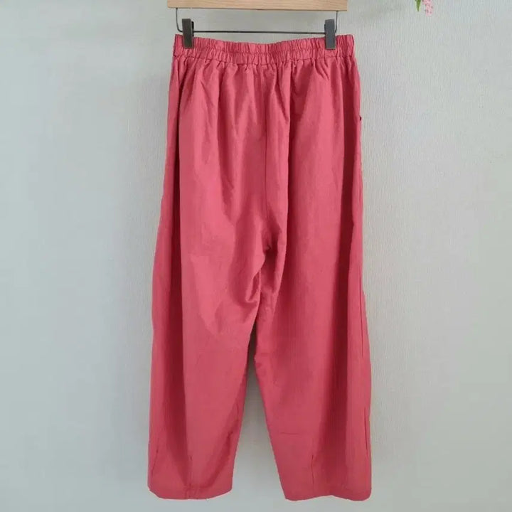 [BUNJANG] Linen Lace Patch Slacks / 린넨 레이스 패치 슬랙스