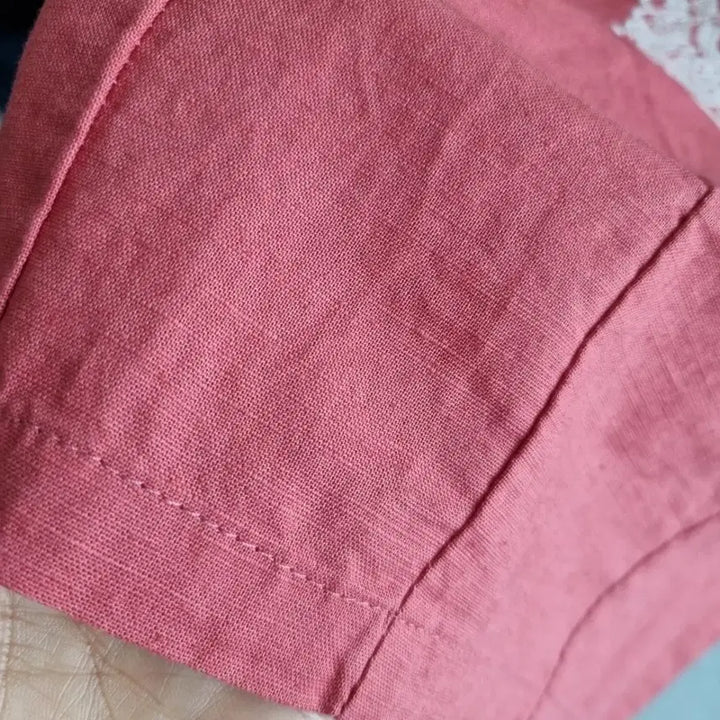 [BUNJANG] Linen Lace Patch Slacks / 린넨 레이스 패치 슬랙스