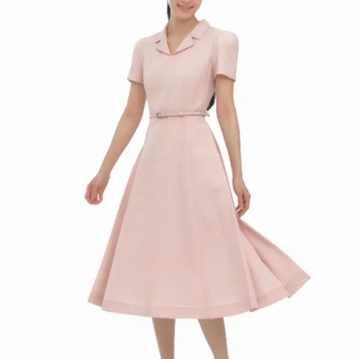 [BUNJANG] Sie Flare Dress Pink / Sie 시에 플레어 드레스 핑크 하객룩  (m 롱)