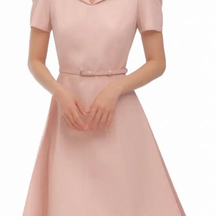 [BUNJANG] Sie Flare Dress Pink / Sie 시에 플레어 드레스 핑크 하객룩  (m 롱)