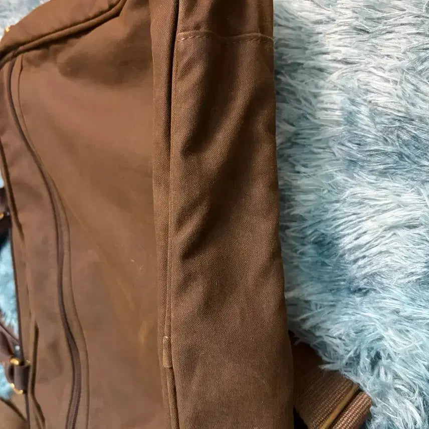 [BUNJANG] Barbour Waxed Canvas Leather Briefcase / 바버 왁스 캔버스 - 가죽 브리프케이스 서류 가방