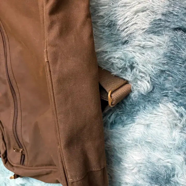 [BUNJANG] Barbour Waxed Canvas Leather Briefcase / 바버 왁스 캔버스 - 가죽 브리프케이스 서류 가방