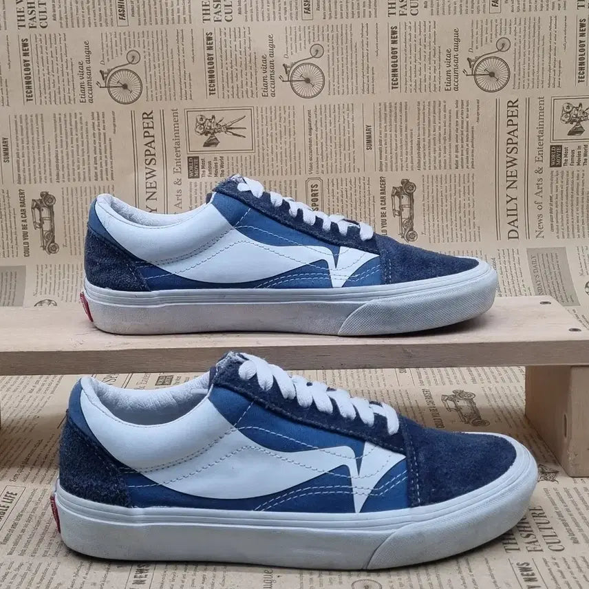 [BUNJANG] Vans Old Skool Warp Sneakers 245 / 반스 올드스쿨 워프 스니커즈 245